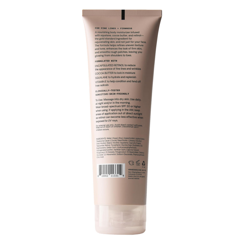 Versed Press Restart Retinol Body Lotion – Cocoa Butter & Squalane