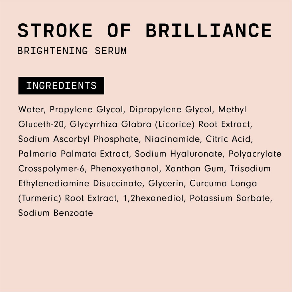 Versed Stroke of Brilliance Brightening Serum – Vitamin C, Licorice Root & Niacinamide, Vegan, 1 fl oz