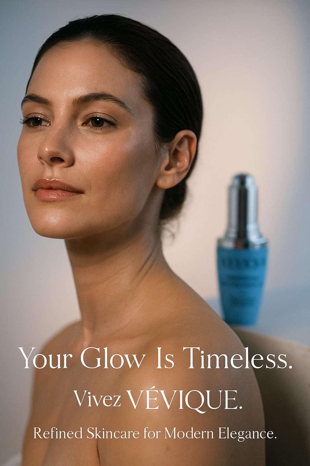VÉVIQUE Renewelle Bleu Peptide Serum – Copper Tripeptide-1, EGF & Niacinamide, 1 oz