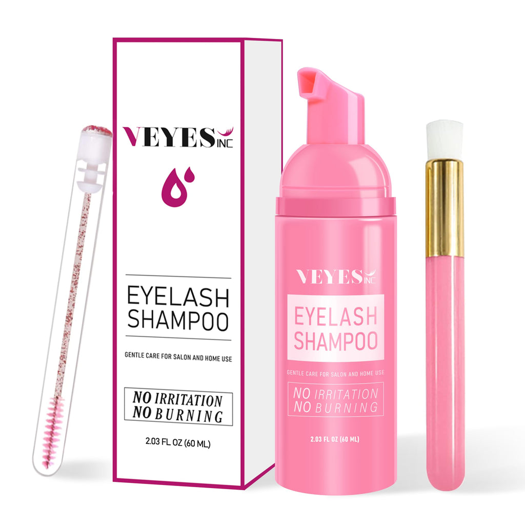 VEYES INC Lash Shampoo for Lash Extensions | Gentle, Oil & Sulfate Free 60ml