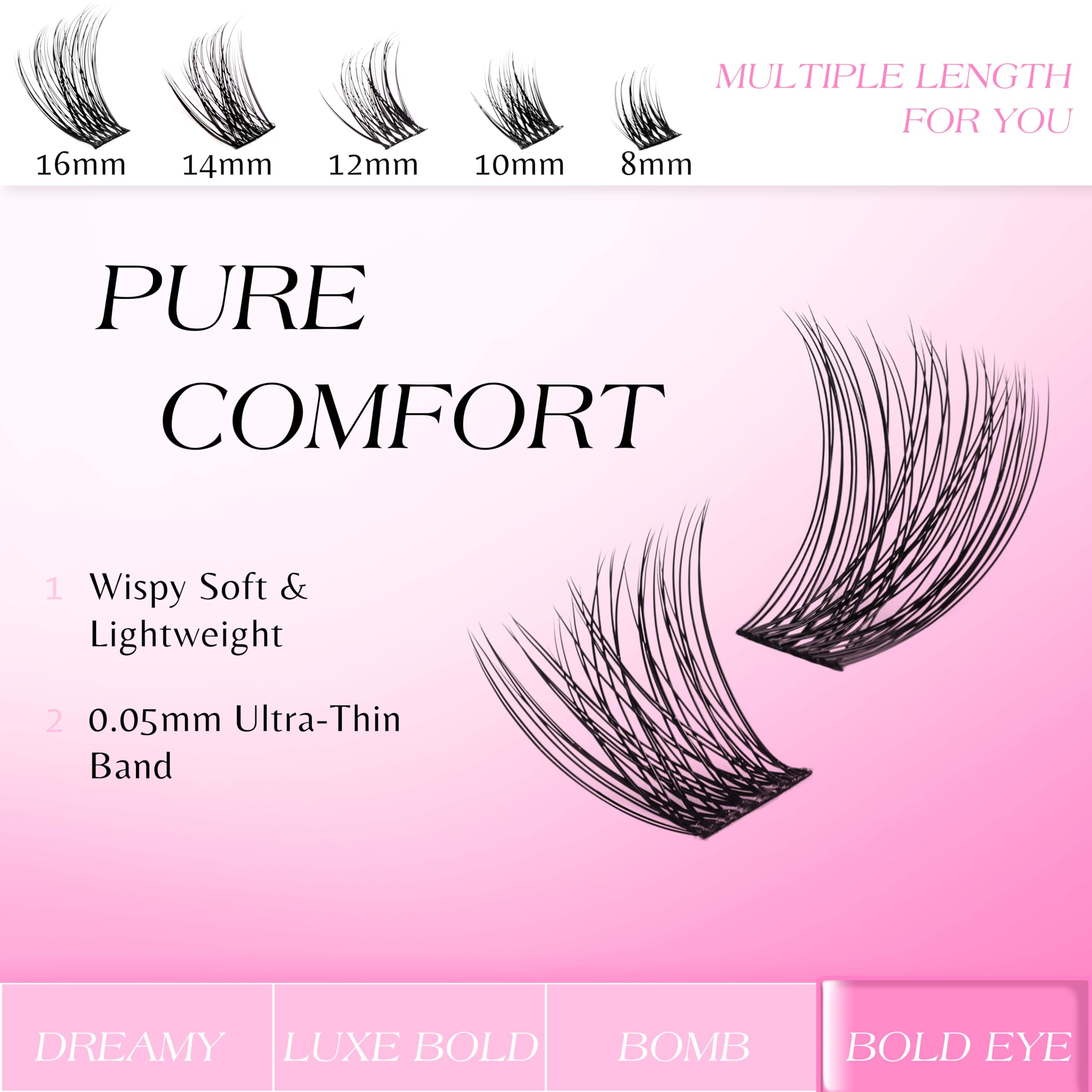 VEYESBEAUTY Lash Clusters Kit – Beginner-Friendly DIY Eyelash Extensions
