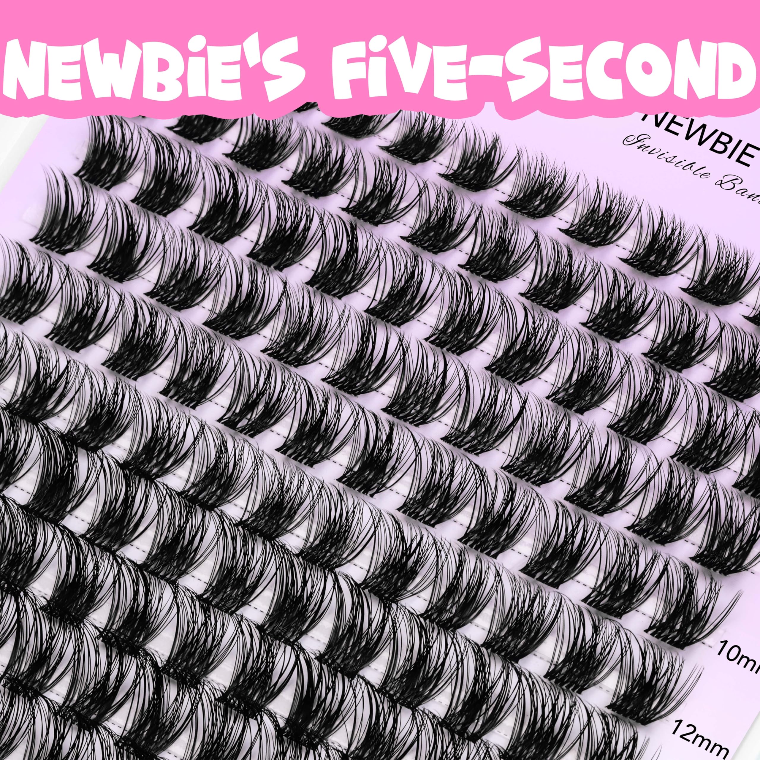 VEYESBEAUTY Lash Clusters – DIY False Eyelashes, Five-Second Series (8-16mm)