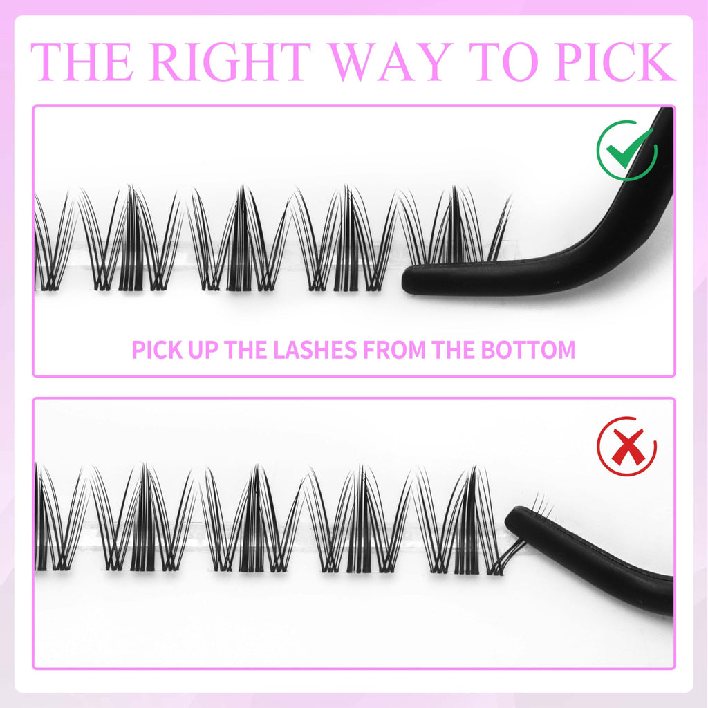 VEYESBEAUTY Manga Lash Clusters — DIY False Lashes for Quick, Natural-Looking Lashes (8–18mm)