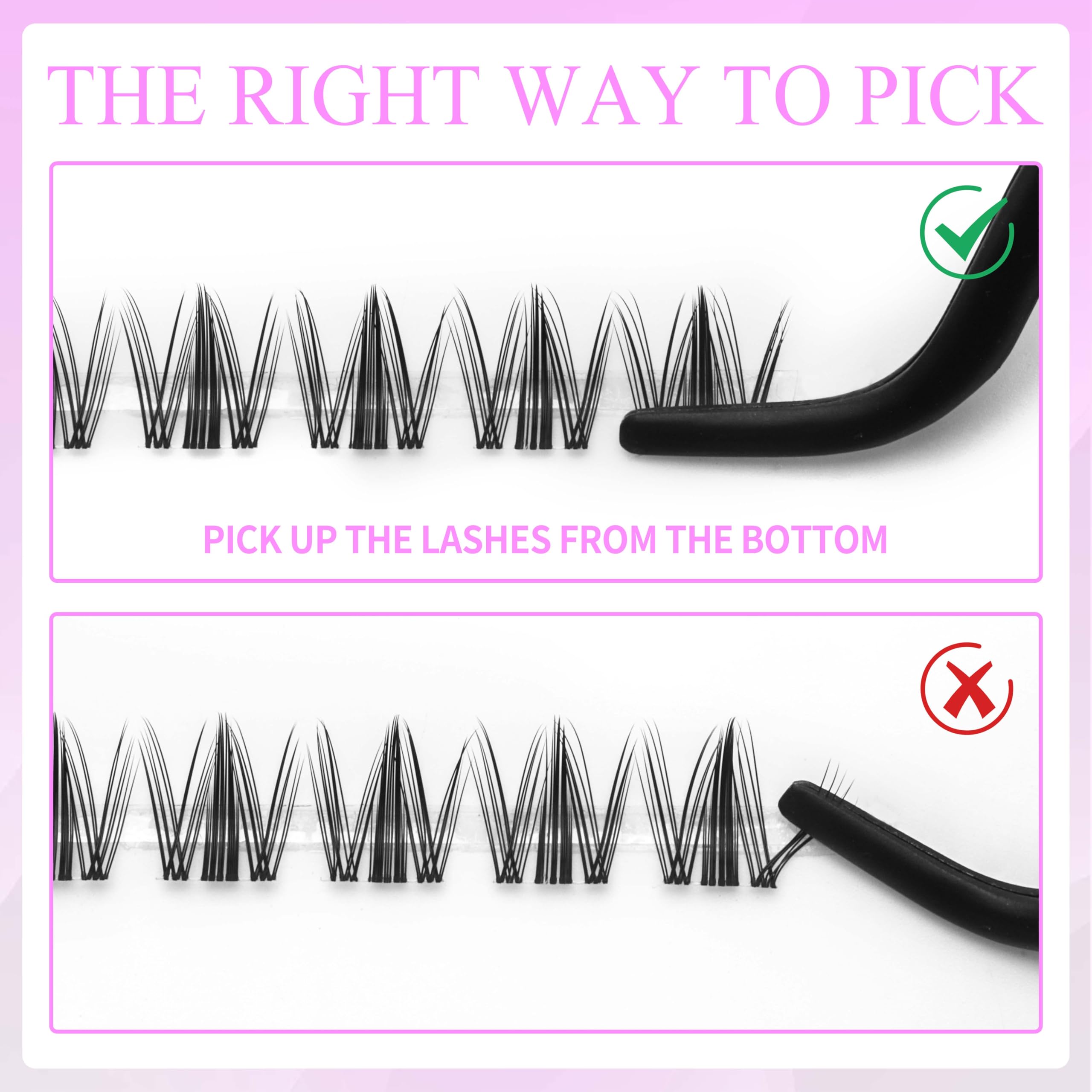 VEYESBEAUTY Manga Lash Clusters — DIY False Lashes for Quick, Natural-Looking Lashes (8–18mm)