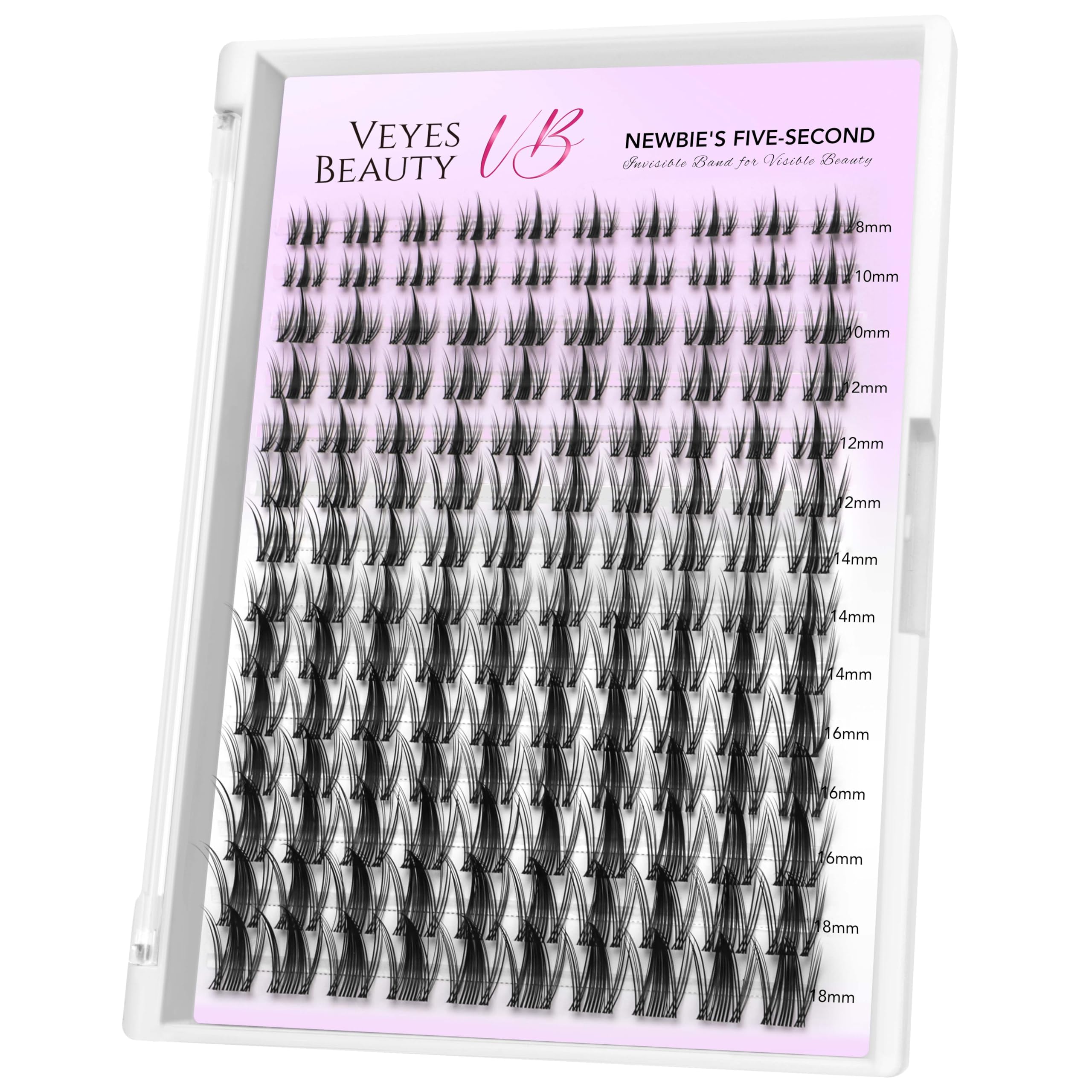 VEYESBEAUTY Manga Lash Clusters — DIY False Lashes for Quick, Natural-Looking Lashes (8–18mm)