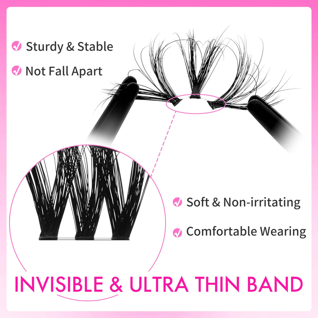 VEYESBEAUTY Lash Clusters Kit — Fluffy 3D Lashes VBmuse Volume