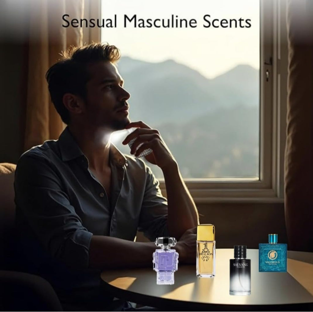 Viaan Krishna Signature Scent 5-Piece Mini Fragrance Set for Men – 25ml to 30ml Bottles