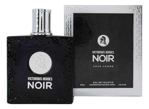 Viaan Krishna VICTORIOUS HEROES NOIR Cologne for Men – Cedarwood & Vanilla EDT, 3 oz
