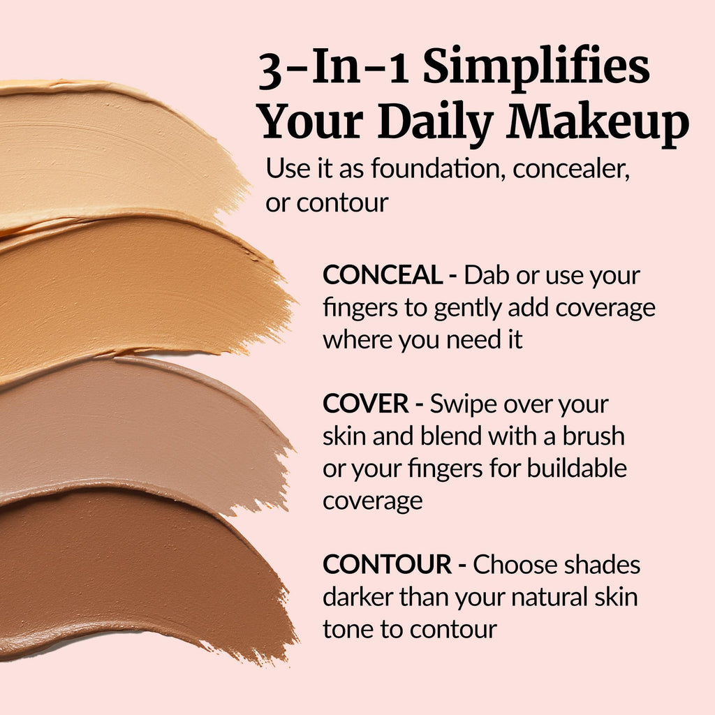 Vibriance Complexion Sticks – 3-in-1 Foundation for Mature Skin (Beige)