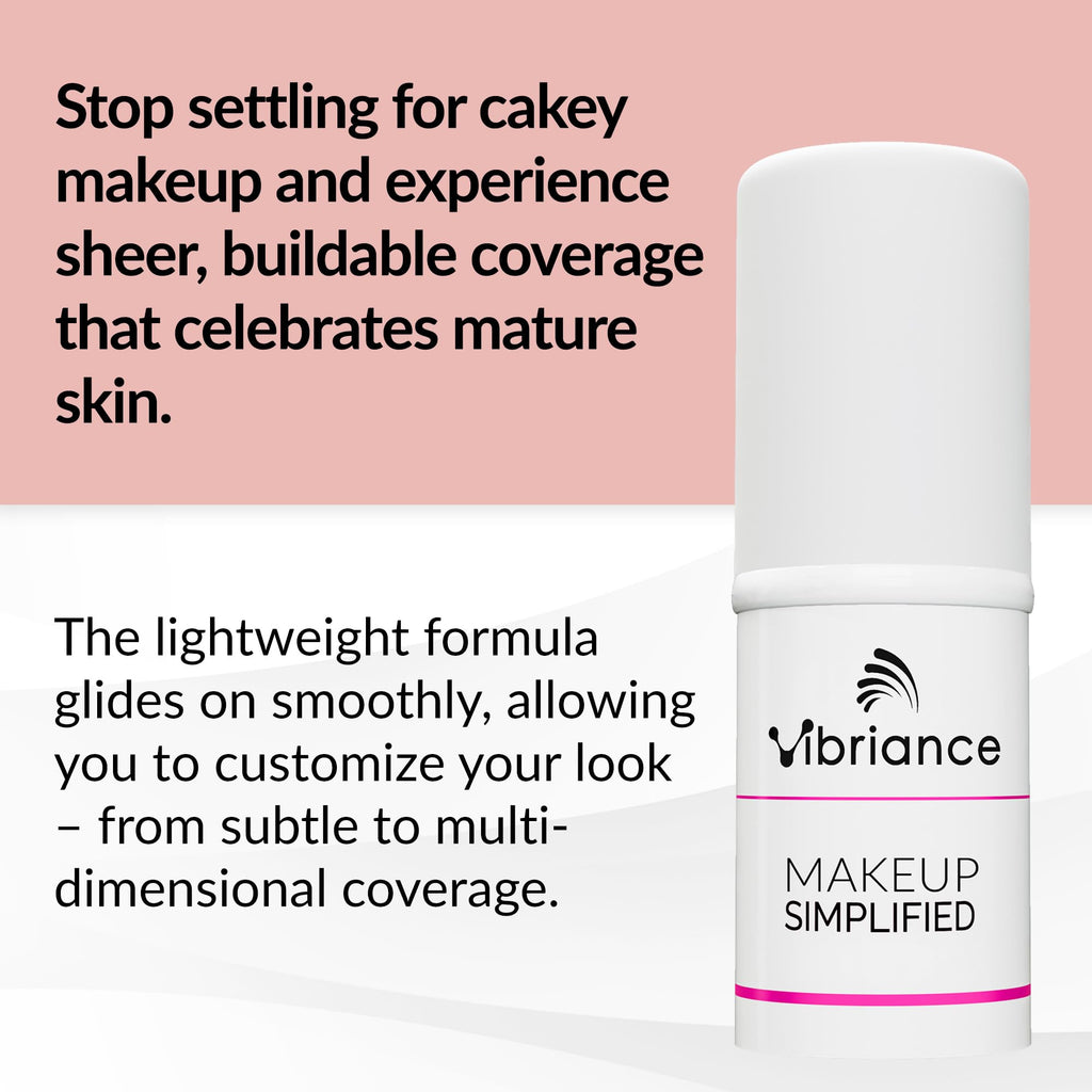 Vibriance Complexion Sticks – Lightweight 3-in-1 Foundation for Mature Skin (Light)