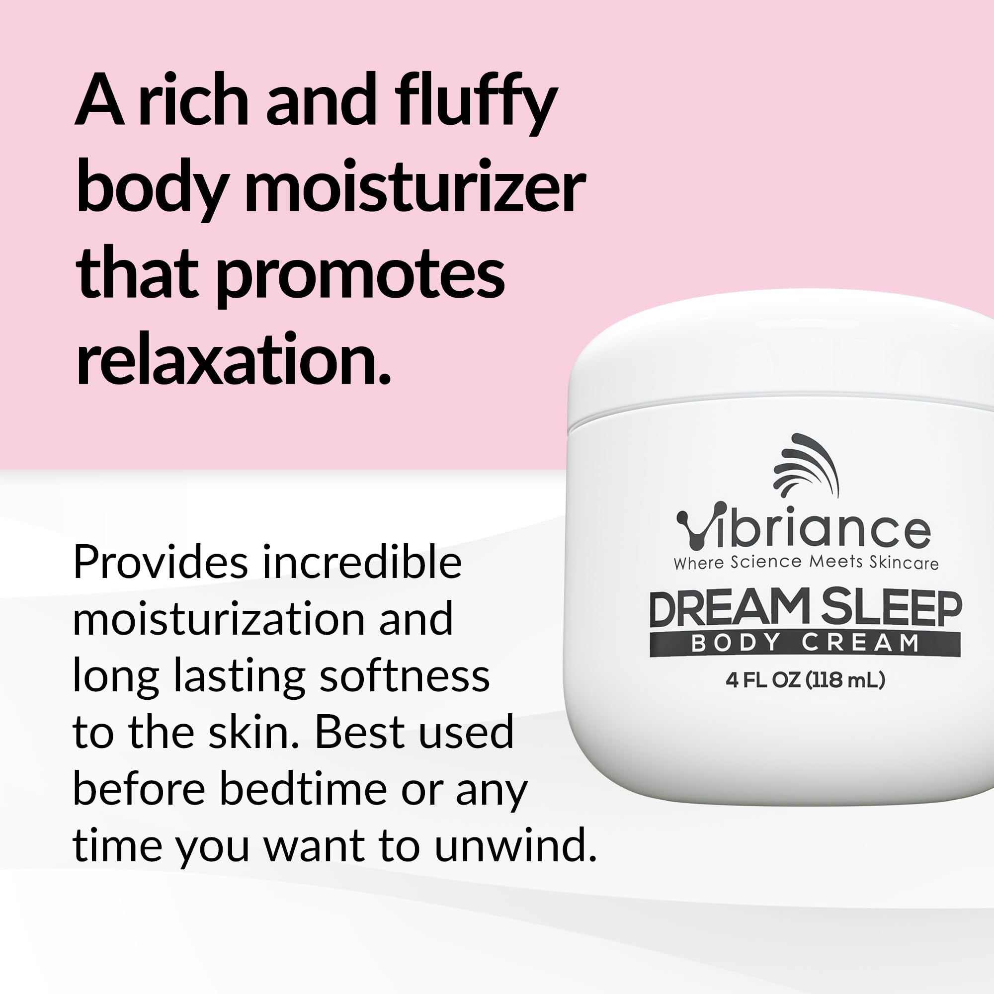 Vibriance Dream Sleep Body Cream – Fluffy Hydration for Dry Skin & Relaxation