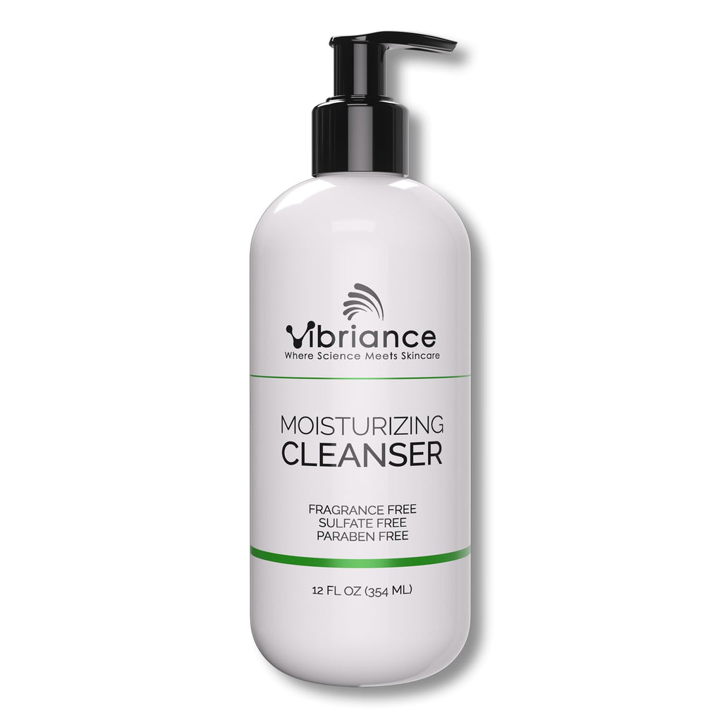 Vibriance Moisturizing Cleanser – Oil-to-Foam Face Wash with Niacinamide & Shea Butter for Mature Skin | Hydrating & Gentle, Sulfate-Free, 12 oz