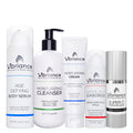 Vibriance Premium Skincare Bundle | Super C Serum, Gentle Cleanser, Lightweight Moisturizing Cream, Sheer Zinc SPF 50, Age Defying Body Serum
