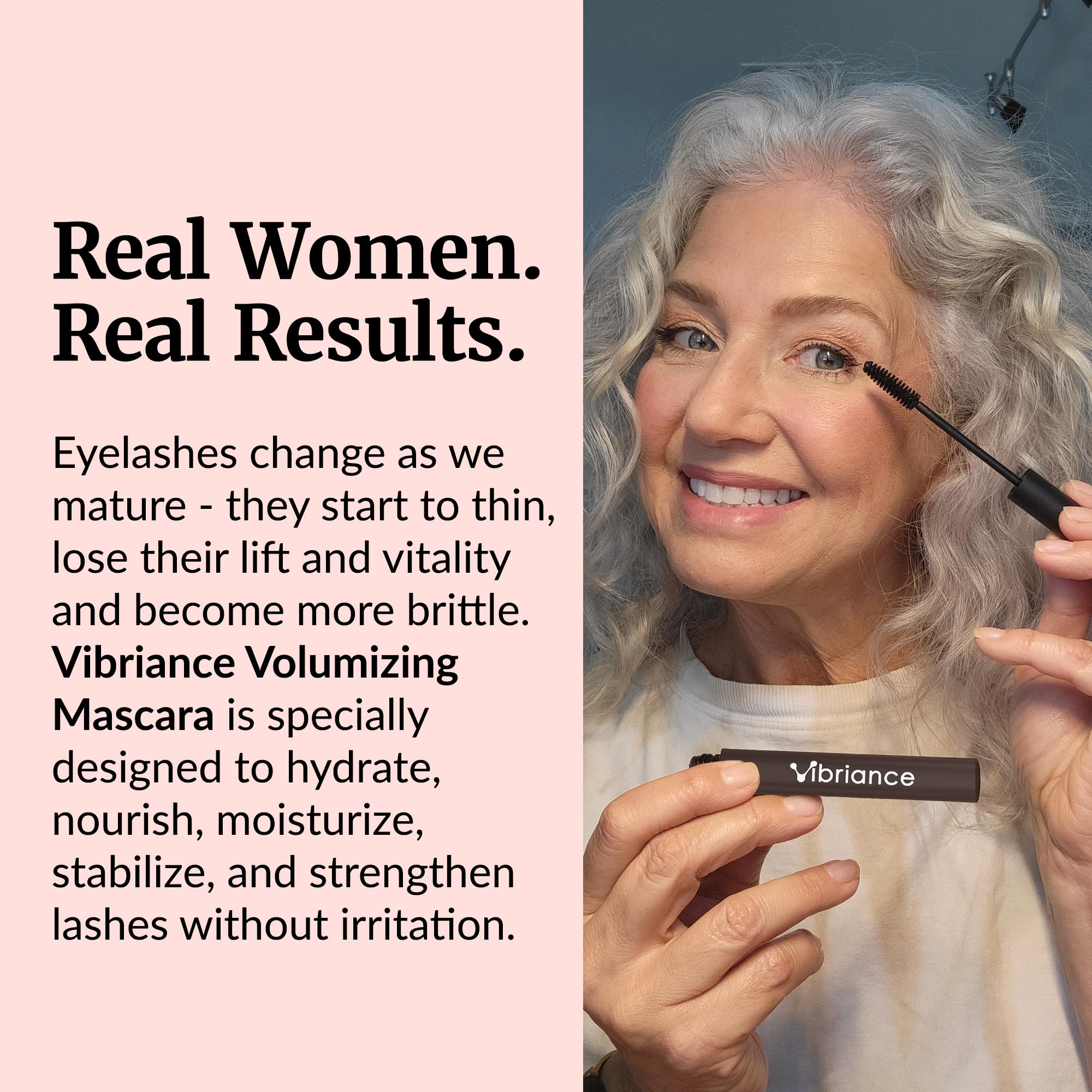 Vibriance Volumizing Tubing Mascara, Soft Black – Hypoallergenic, Moisturizing, 50+ Friendly Tubing Formula