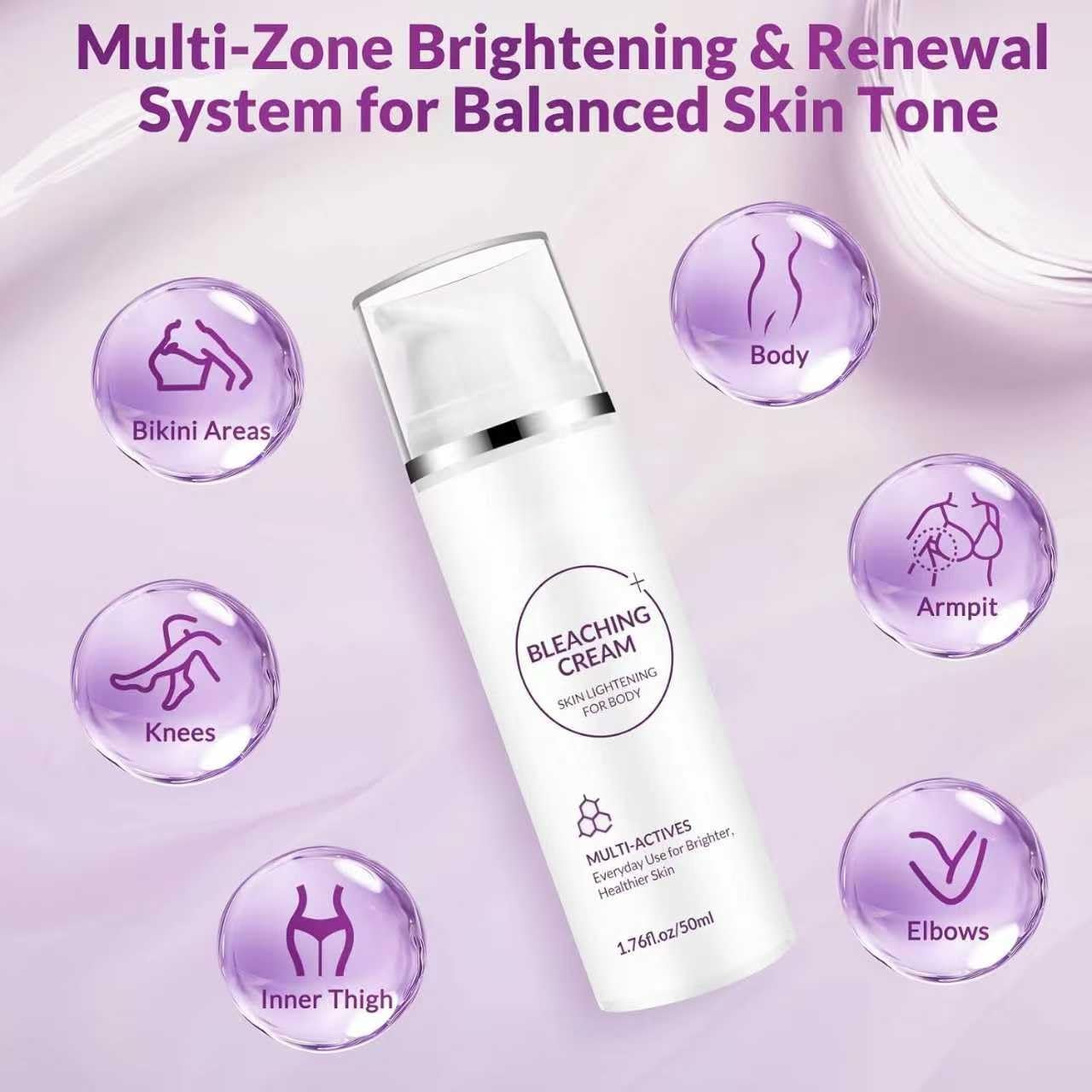 VicGFHS Skin Bleaching Cream with Vitamin C – Private Parts & Sensitive Areas, 1.76 fl oz