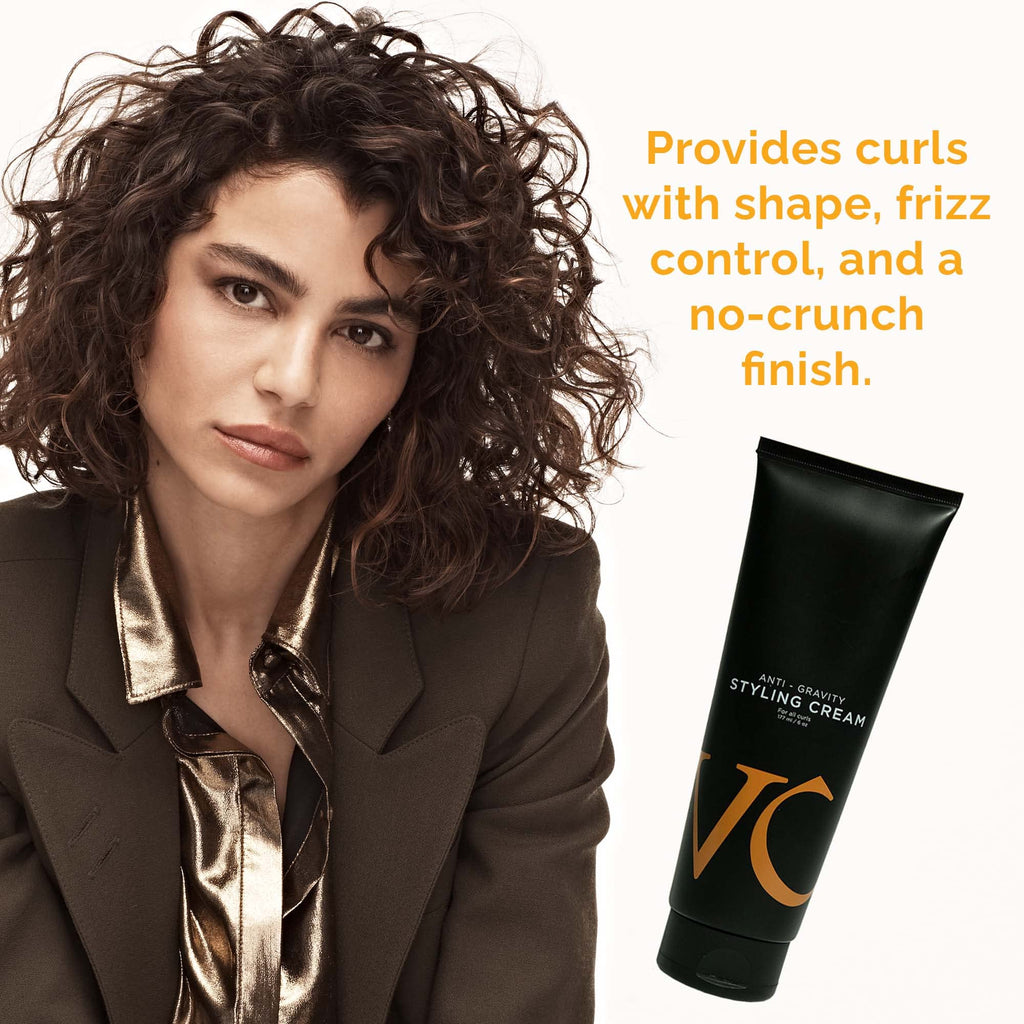 Vicious Curl Styling Cream for Curly & Wavy Hair – Definition, Frizz Control, Silicone-Free, Vegan, 6 oz