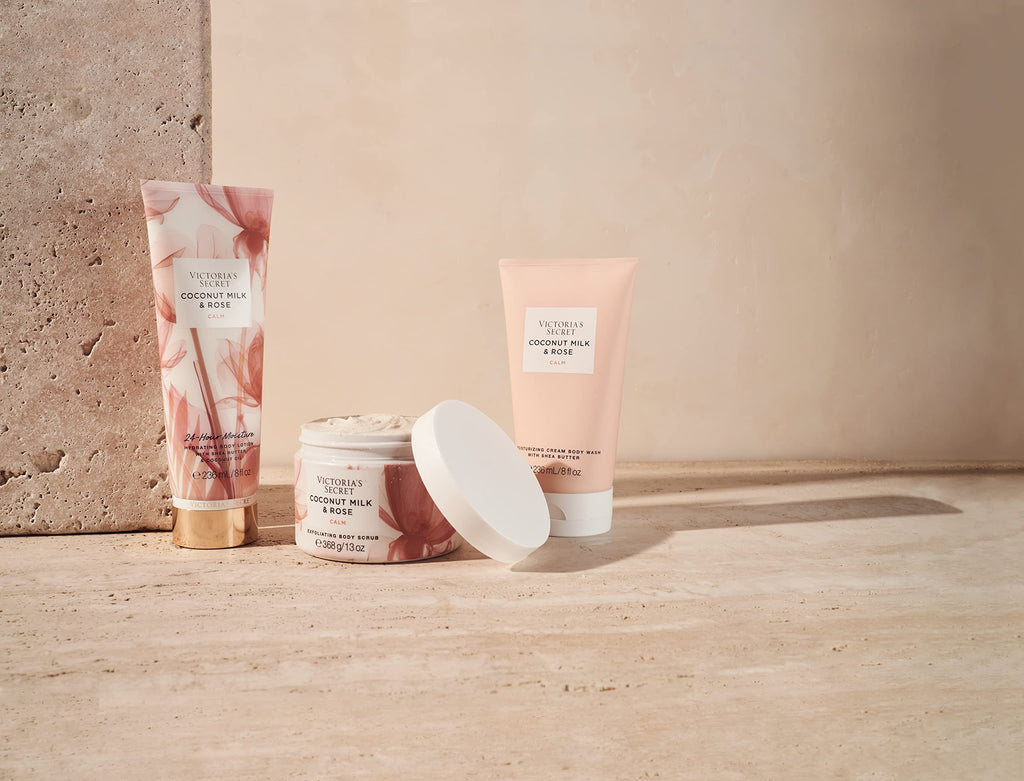 Victoria's Secret Coconut Milk & Rose Exfoliating Body Scrub – 13 oz