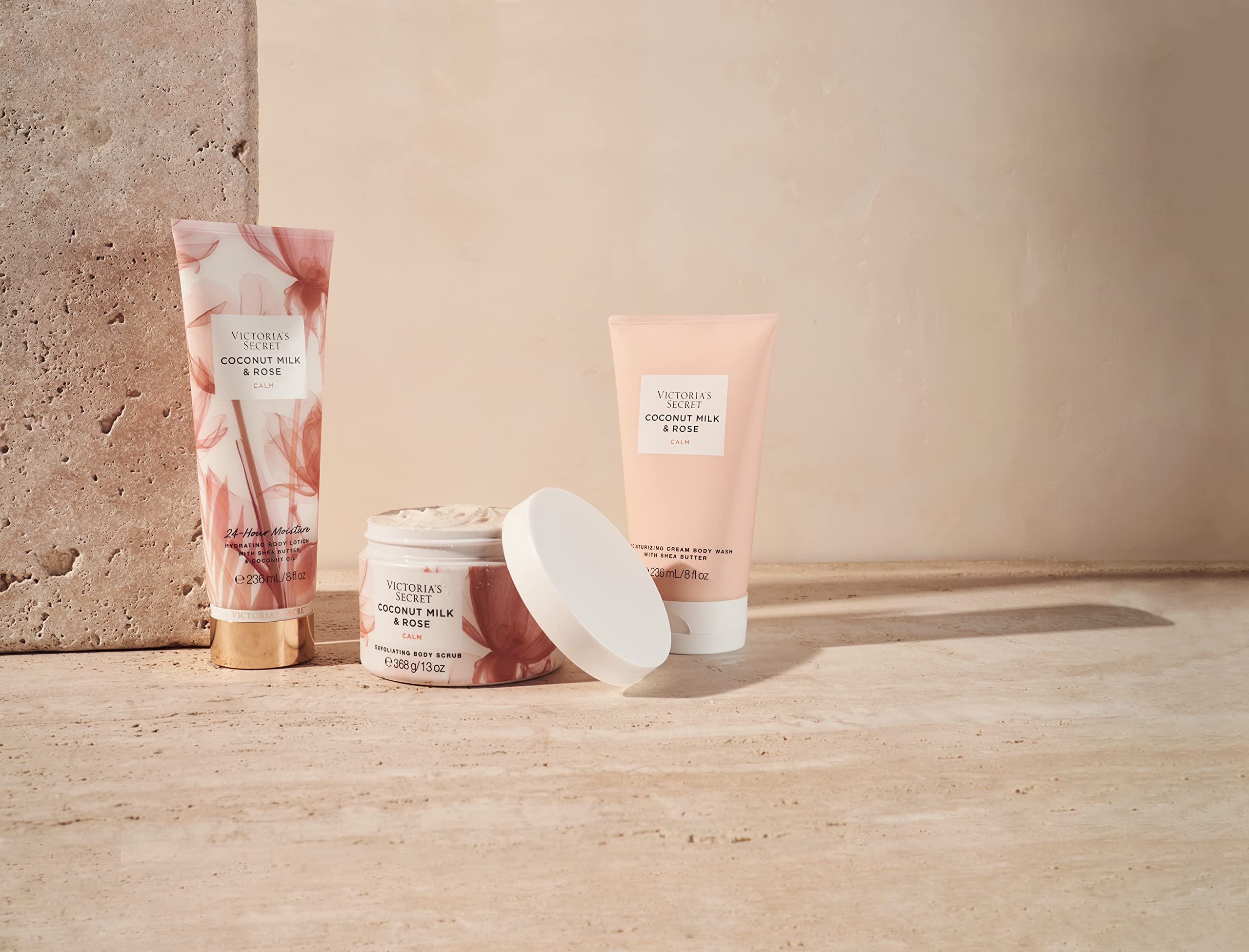 Victoria's Secret Coconut Milk & Rose Exfoliating Body Scrub – 13 oz
