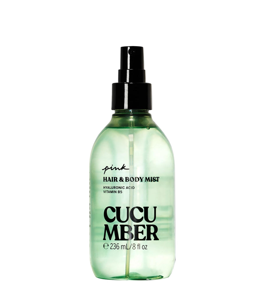 Victoria's Secret PINK Hair & Body Mist - Cucumber, 8 oz | Alcohol-Free Hydration