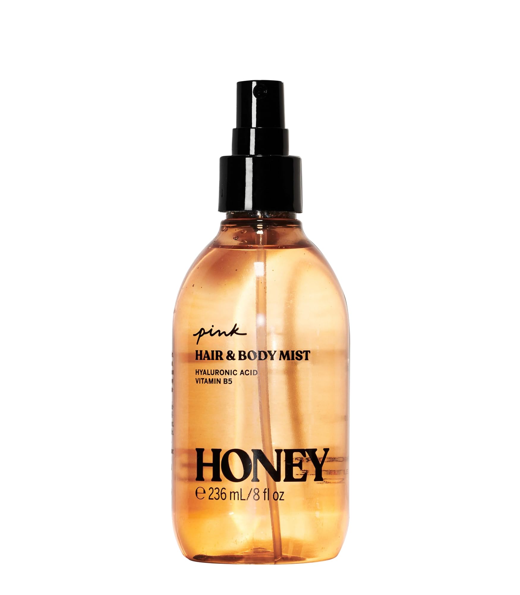 Victoria's Secret PINK Honey Hair & Body Mist – 8 oz | Alcohol-Free, Hyaluronic Acid & Vitamin B5