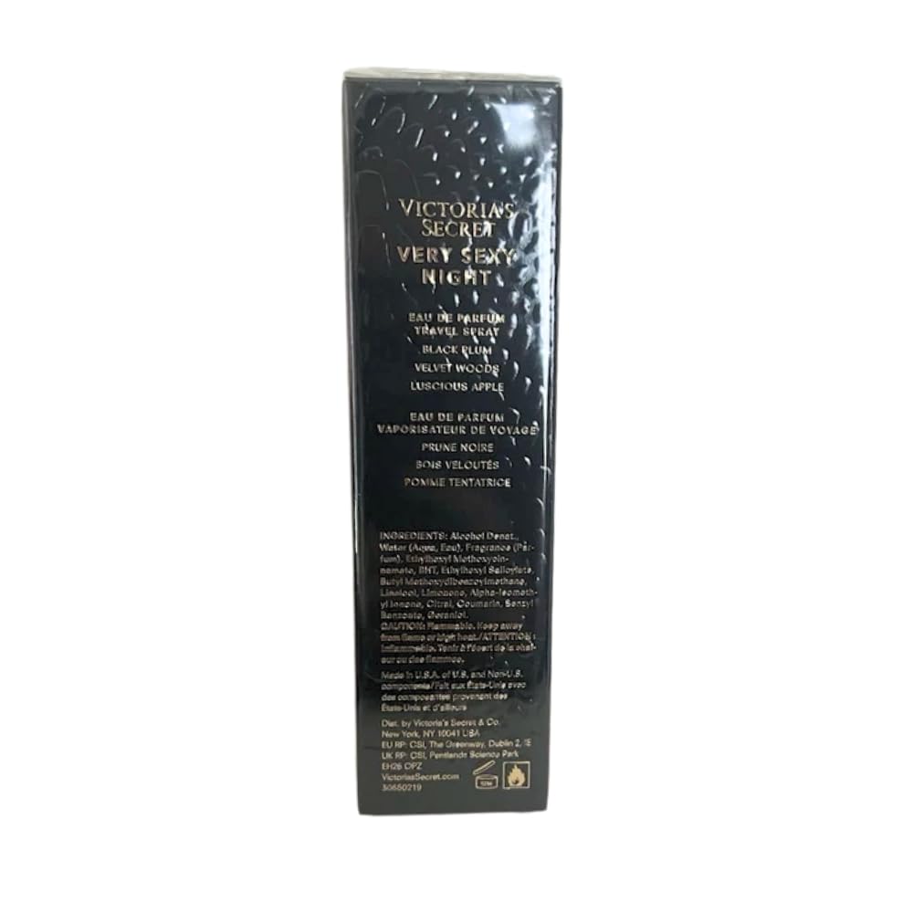 Victoria's Secret Very Sexy Night Eau de Parfum Travel Spray – 0.23 oz for Women | Portable Evening Fragrance