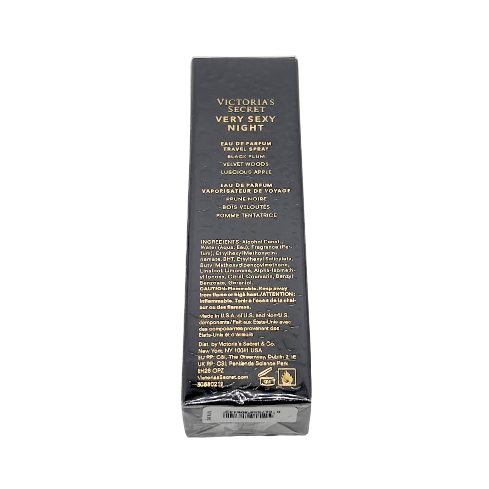 Victoria's Secret Very Sexy Night Eau de Parfum Travel Spray – 0.23 oz for Women | Portable Evening Fragrance