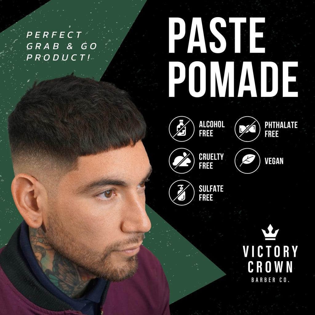 Victory Crown Paste Pomade – Medium Hold, Natural Matte Finish (3.4 oz)