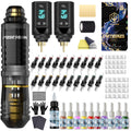 Vidattx Poseidon Tattoo Pen Kit – Beginner Starter Bundle with 2 Batteries + Cartridges