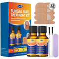 VigorWell Toenail Treatment Extra Strength – Dual Action Nail Repair Kit (30 ml Gel + 32 Patches)