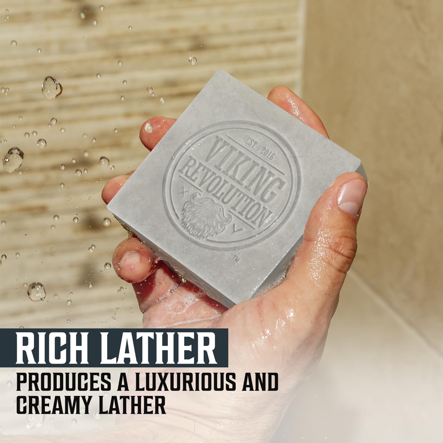 Viking Revolution Peppermint & Eucalyptus Soap for Men – Natural 2-Pack Bar with Coconut, Shea & Almond Oils