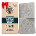 Viking Revolution Peppermint & Eucalyptus Soap for Men – Natural 2-Pack Bar with Coconut, Shea & Almond Oils