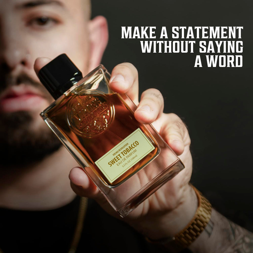 Viking Revolution Sweet Tobacco Cologne for Men – Eau de Parfum | Tonka Bean, Clementine, Cinnamon, Vanilla, Tobacco