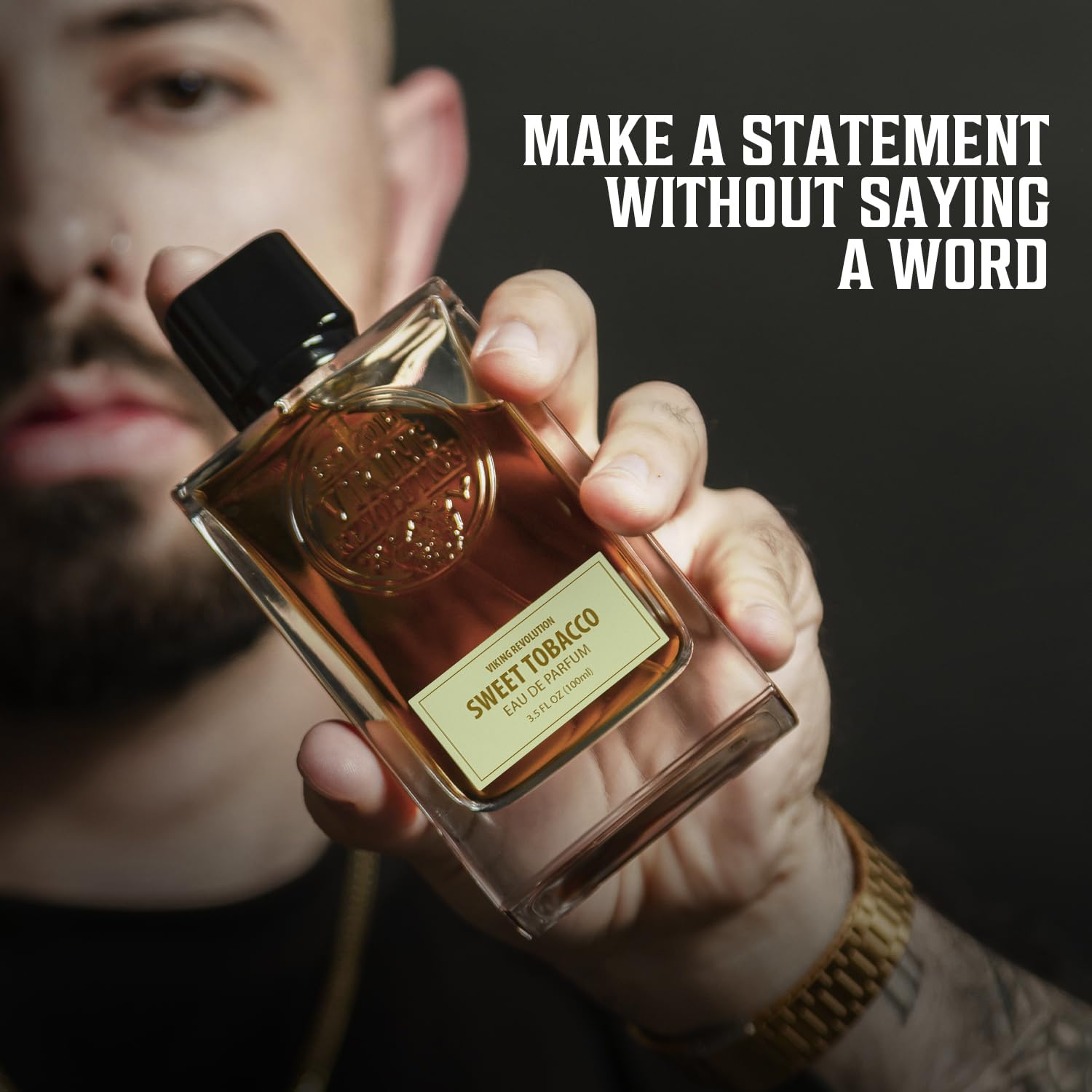 Viking Revolution Sweet Tobacco Cologne for Men – Eau de Parfum | Tonka Bean, Clementine, Cinnamon, Vanilla, Tobacco