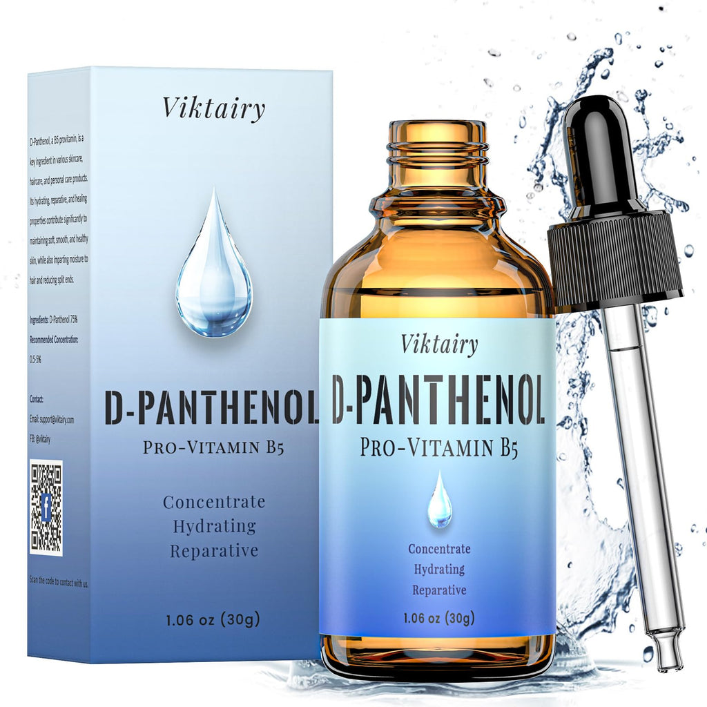 Viktairy D-Panthenol Liquid – Pro-Vitamin B5 for Skin Hydration (1oz/30g)