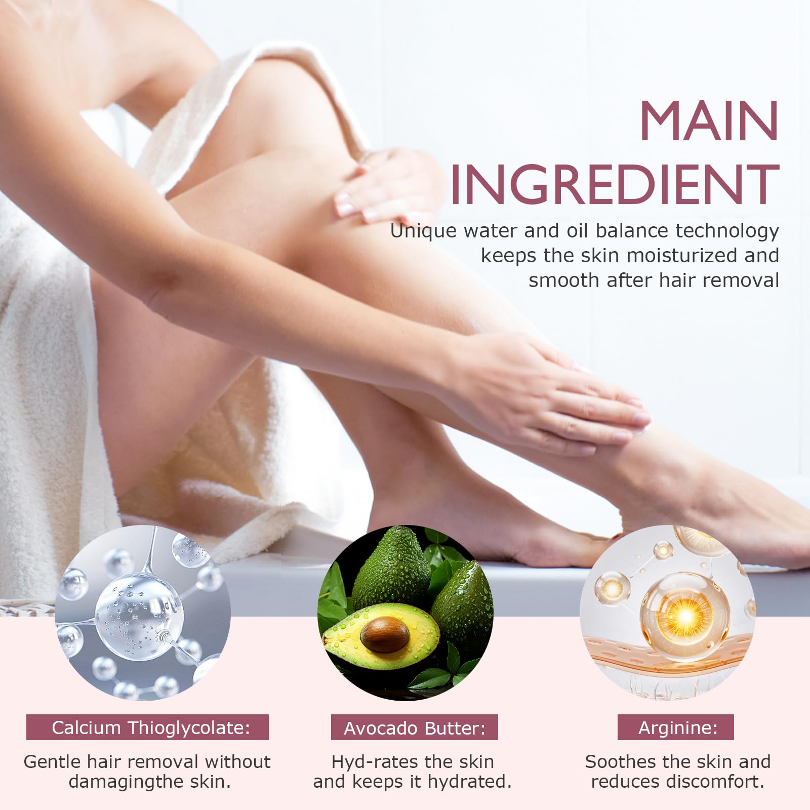 Vincofoo No-Shave Hair Removal Cream – Gentle, Fast, Sensitive Skin