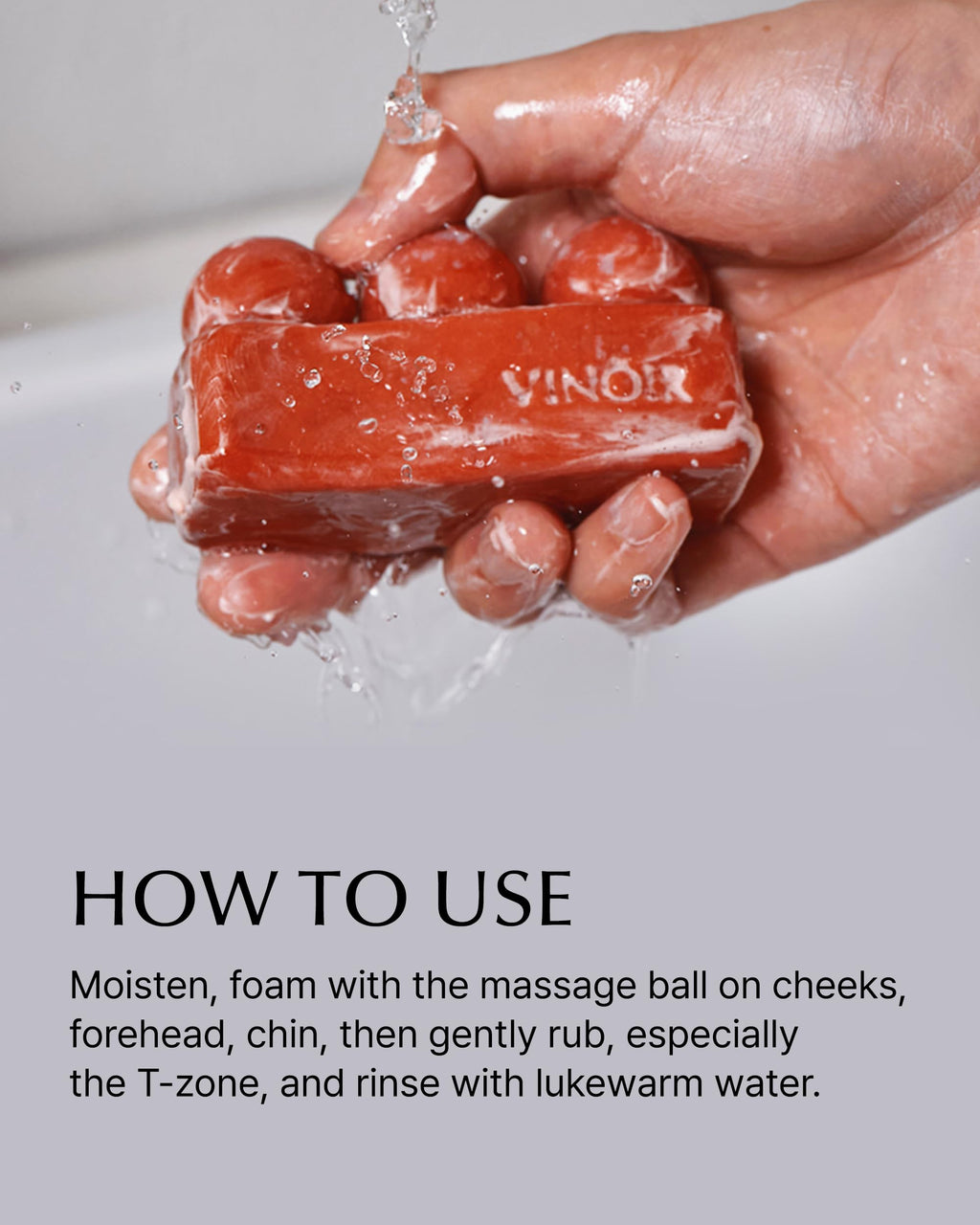 VINOIR Decanting Face Cleansing Bar IL LABIRINTO – Gentle Guasha Bar for Hydration
