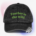 Cool teacher in the wild Vintage effect Cotton Twill unisex Cap