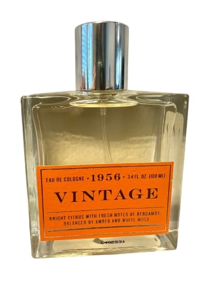 Vintage Eau de Cologne for Men 1956 – 3.4 Fl Oz (100 ml) | Classic Fragrance