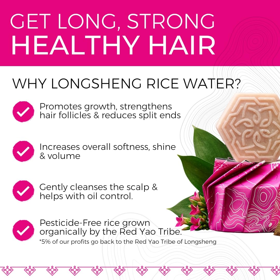 Viori Coconut Bliss Advanced Repair Shampoo Bar — Rice Water for Hair Growth — Sulfate Free