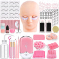 VISCOO Eyelash Extension Kit for Beginners – Complete Lash Starter Set with Mannequin Head