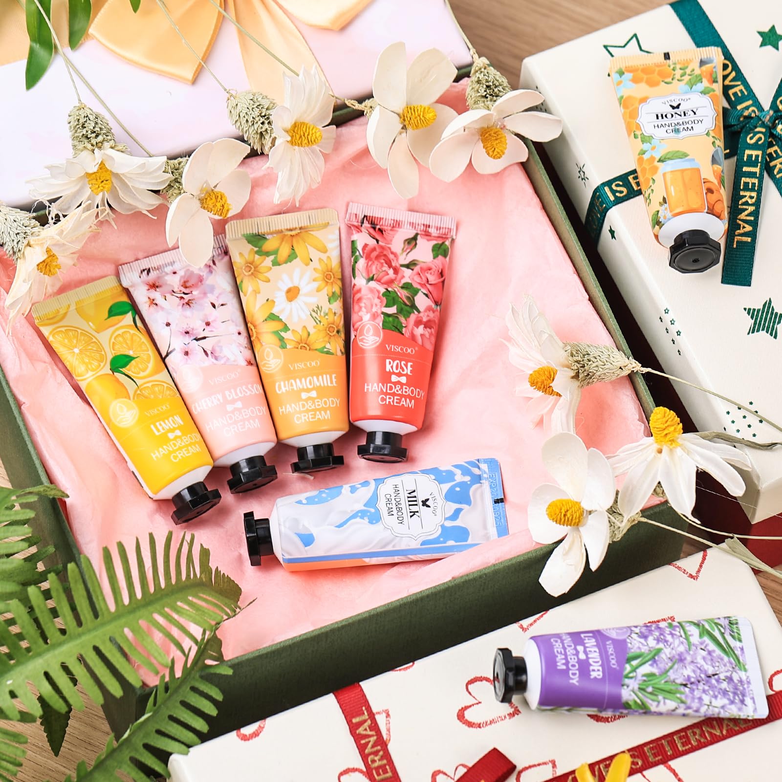 VISCOO 84-Pack Hand Cream Gifts Set for Women – Travel-Size Moisturizers in Bulk