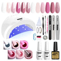 Vishine Gel Nail Polish Starter Kit + 48W SUNOne Lamp – 6 Colors, Base & Top Coats