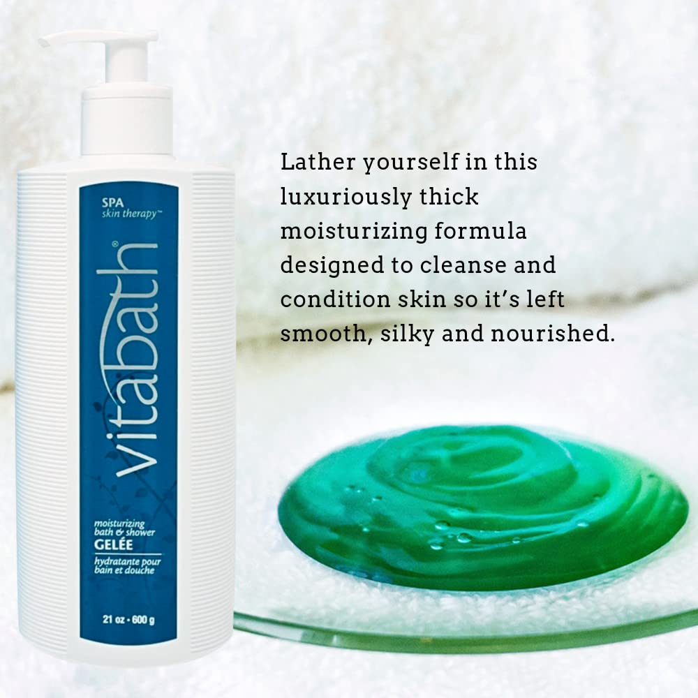 Vitabath ORIGINAL Spring Green Moisturizing Bath & Shower Gel – Sandalwood, 10.5 oz
