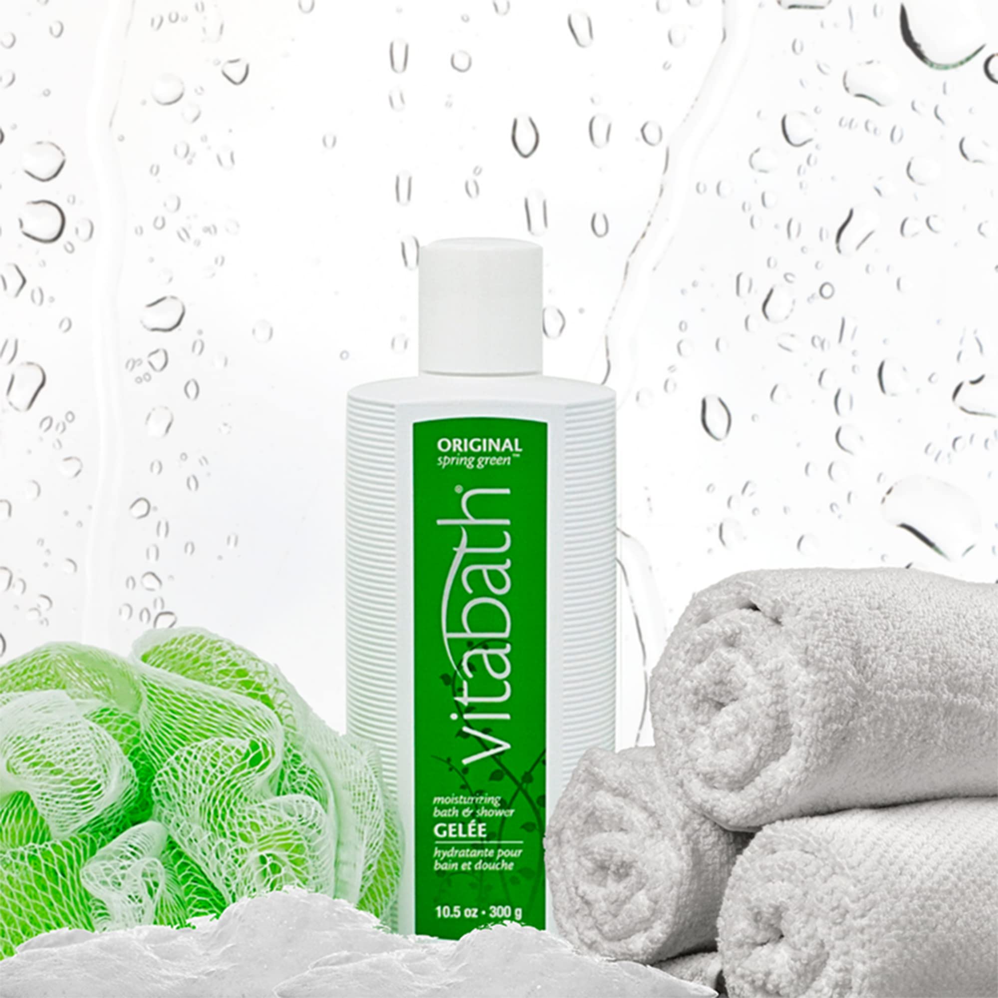 Vitabath Original Spring Green Moisturizing Bath & Shower Gel – Hydrating Spa-Quality Cleanser