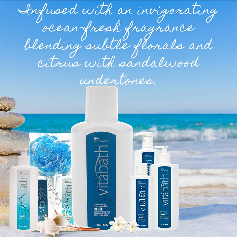 Vitabath Spa Skin Therapy Moisturizing Bath & Shower Gel – Deep Hydration, Cruelty-Free, 32 oz