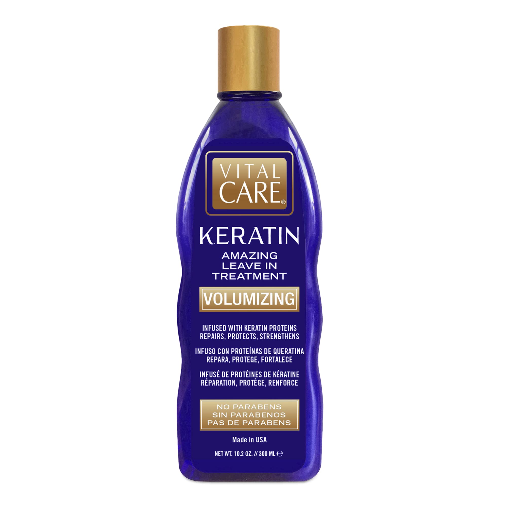 Vital Care Keratin Amazing Volumizing Treatment – Gentle Daily Keratin, Hydration & Repair