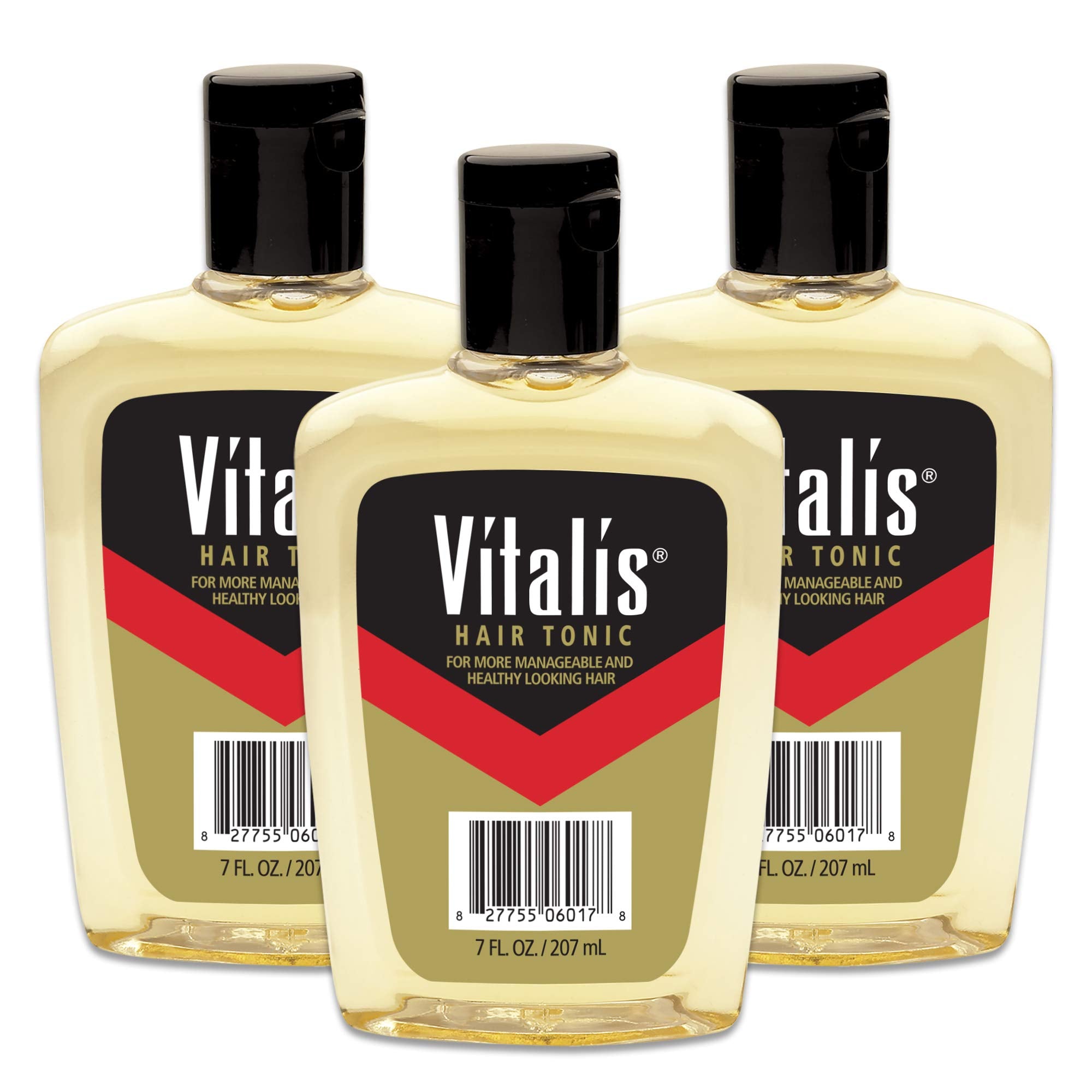 Vitalis Hair Tonic 7 oz – 3-Pack (21 oz total) | Light, Non-Greasy Styling for All Hair Types