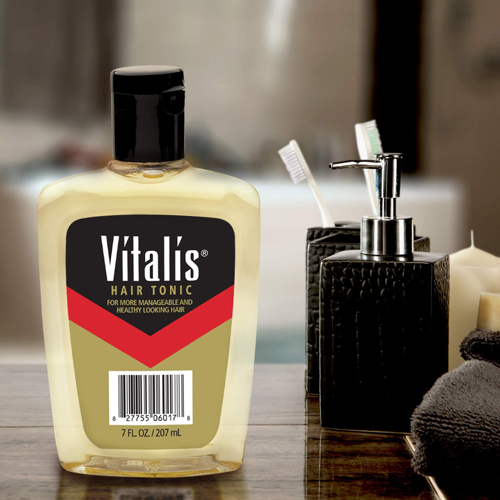 Vitalis Hair Tonic 7 oz – 3-Pack (21 oz total) | Light, Non-Greasy Styling for All Hair Types