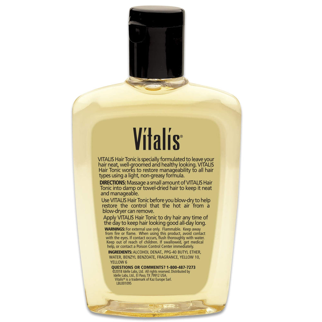 Vitalis Hair Tonic 7 oz – 3-Pack (21 oz total) | Light, Non-Greasy Styling for All Hair Types
