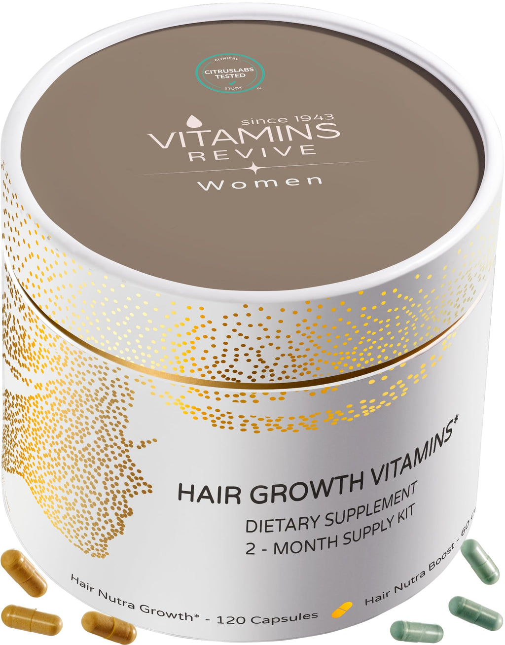 VITAMINS REVIVE Hair Supplement for Women – Clinically Tested Hair Growth Vitamins USA | Thinning & Thickening